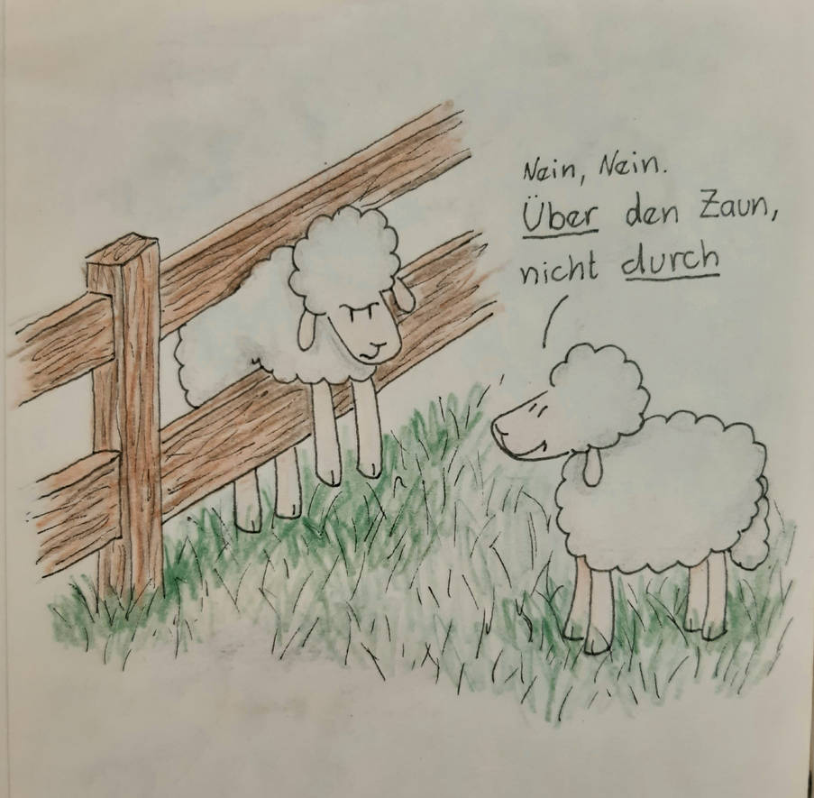 andere sprachen hinter dem zaun?